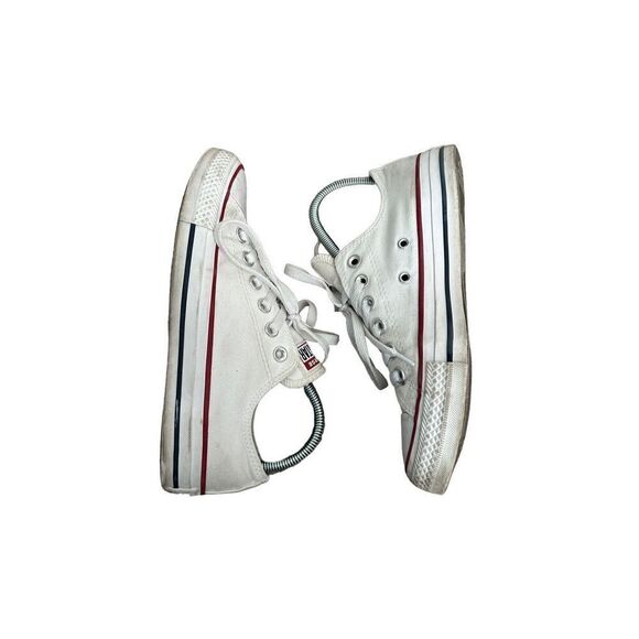 converse all star low top canvas shoes lace up low top sneakers white women’s 7 - Picture 2 of 8